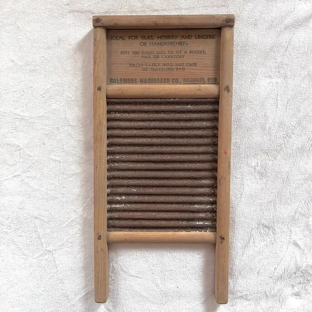 Vintage Dubl Handi Washboard Columbus Ohio Rustic Farmhouse Cabin Cottage